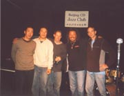 Wesley playing in the Peking Jazz Club